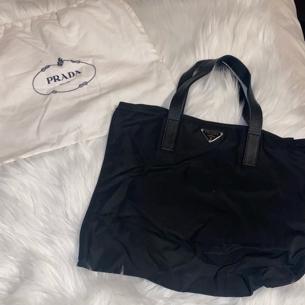Authentic Prada Nylon Small Tote Bag